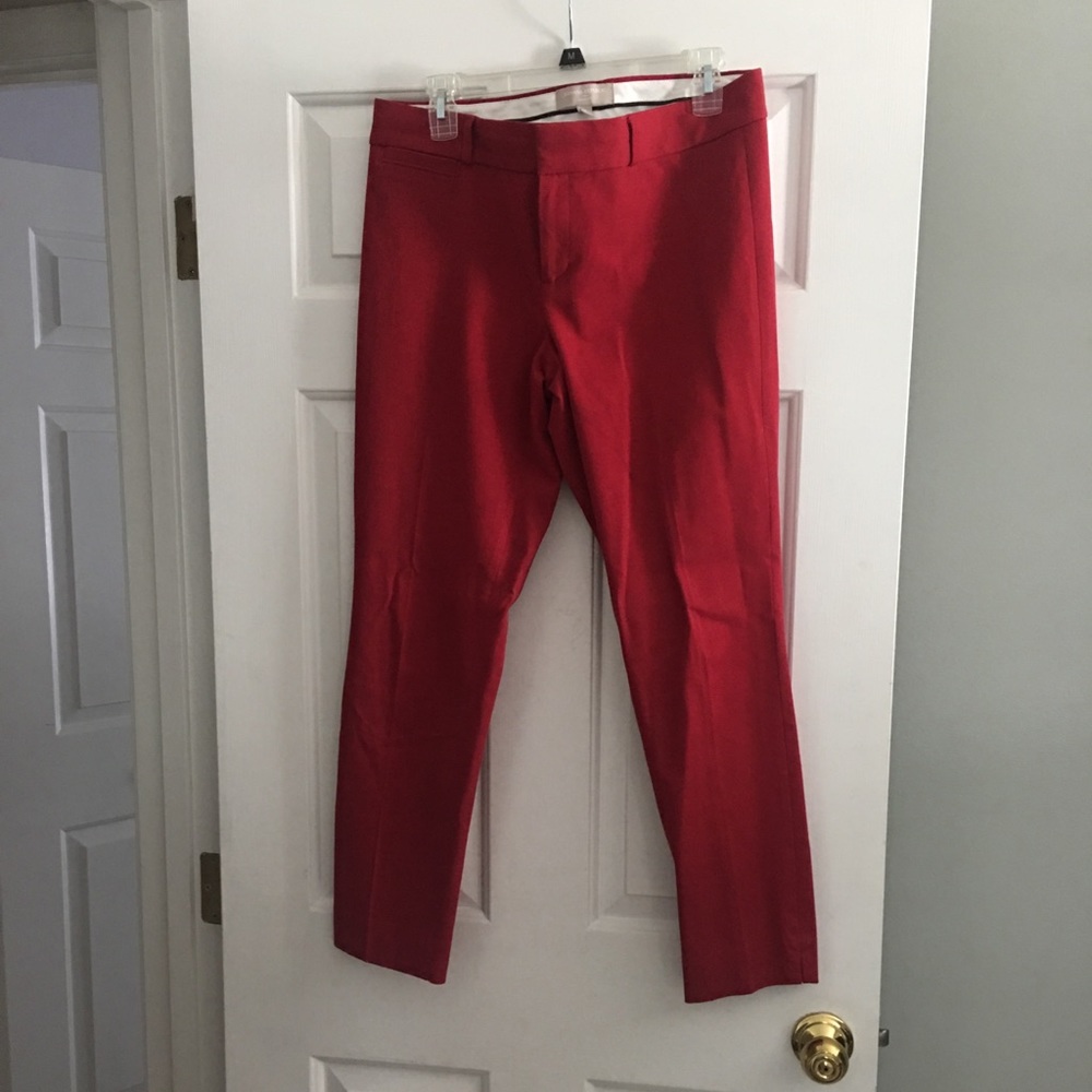 Banana Republic Red cropped pants!!! So cute! ❤️